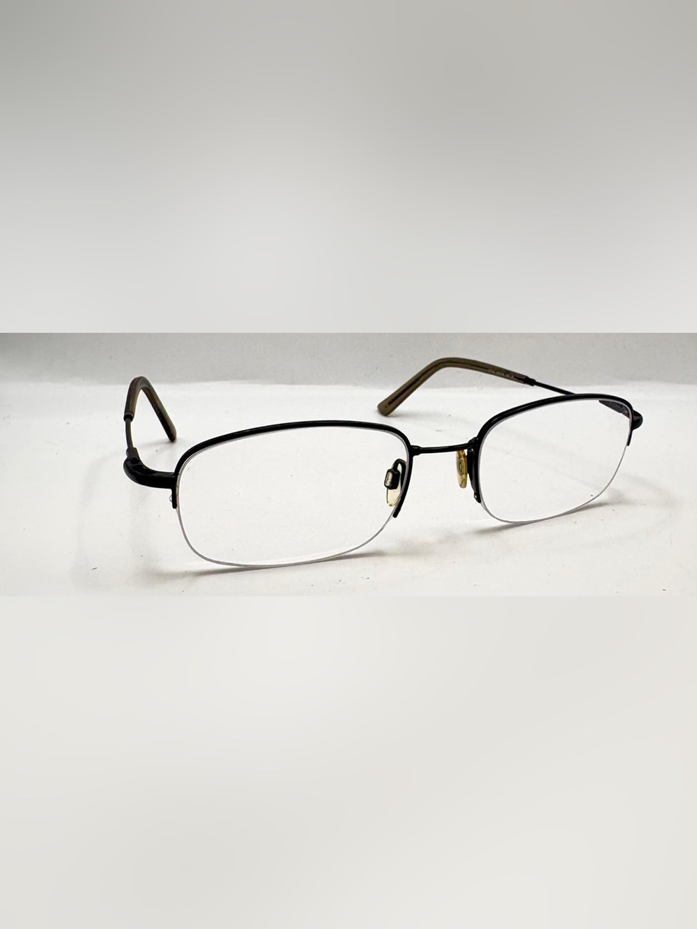 EasyTwist CT131 Black Oval Half-Rim Sunglasses Frames Only